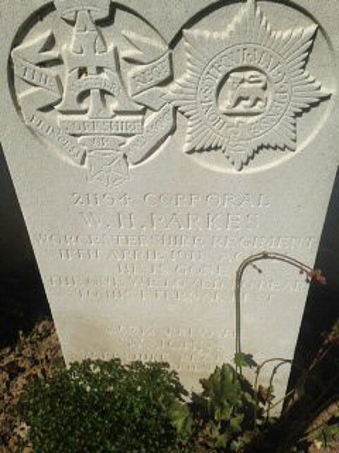 Corporal William Henry Parkes (21194)  war grave